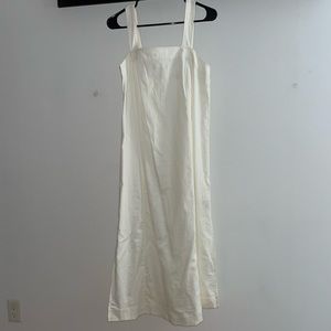 Madewell linen white long dress